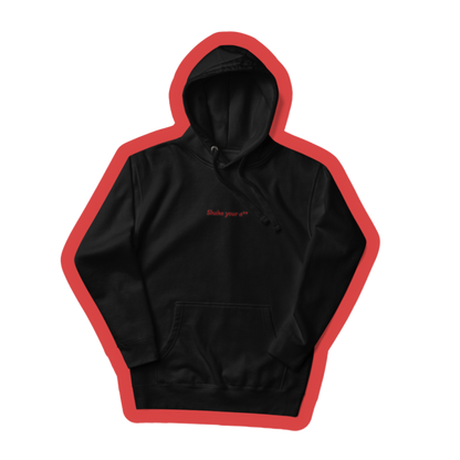 Embroidered Black Hoodie SYA