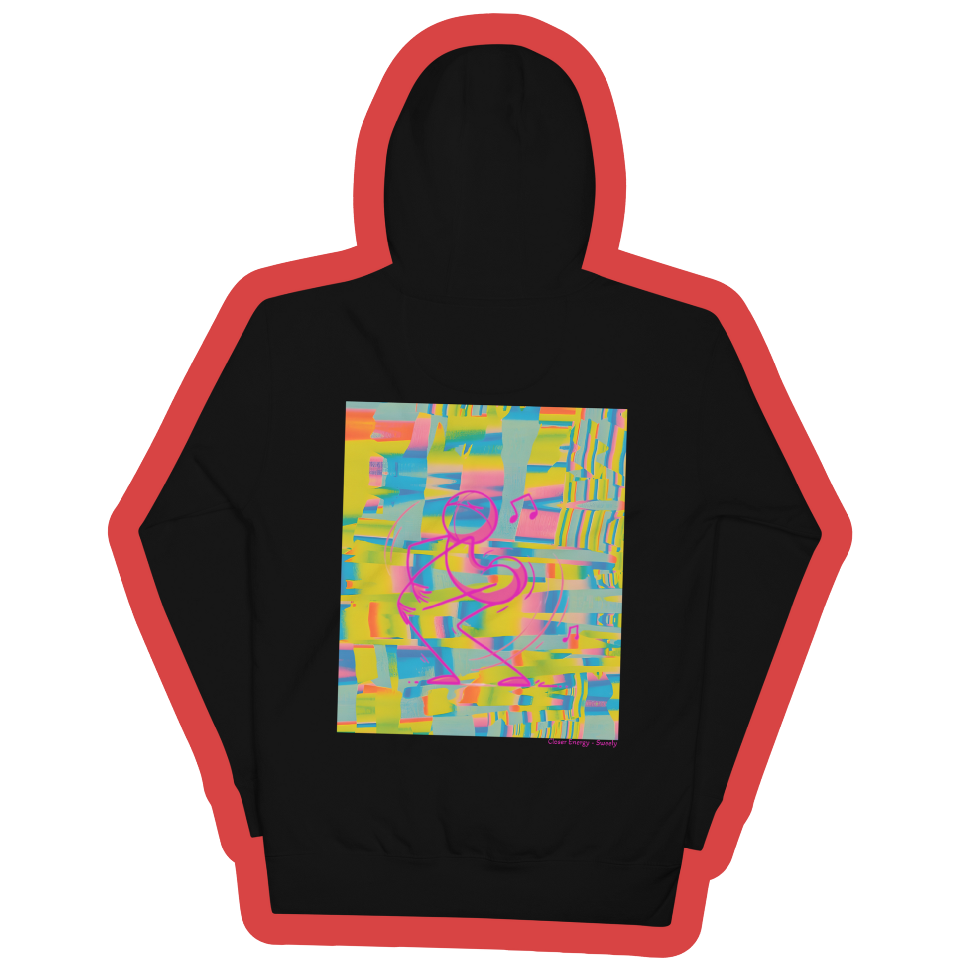 Black Hoodie with Sweely's "Closer Energy" EP on the back