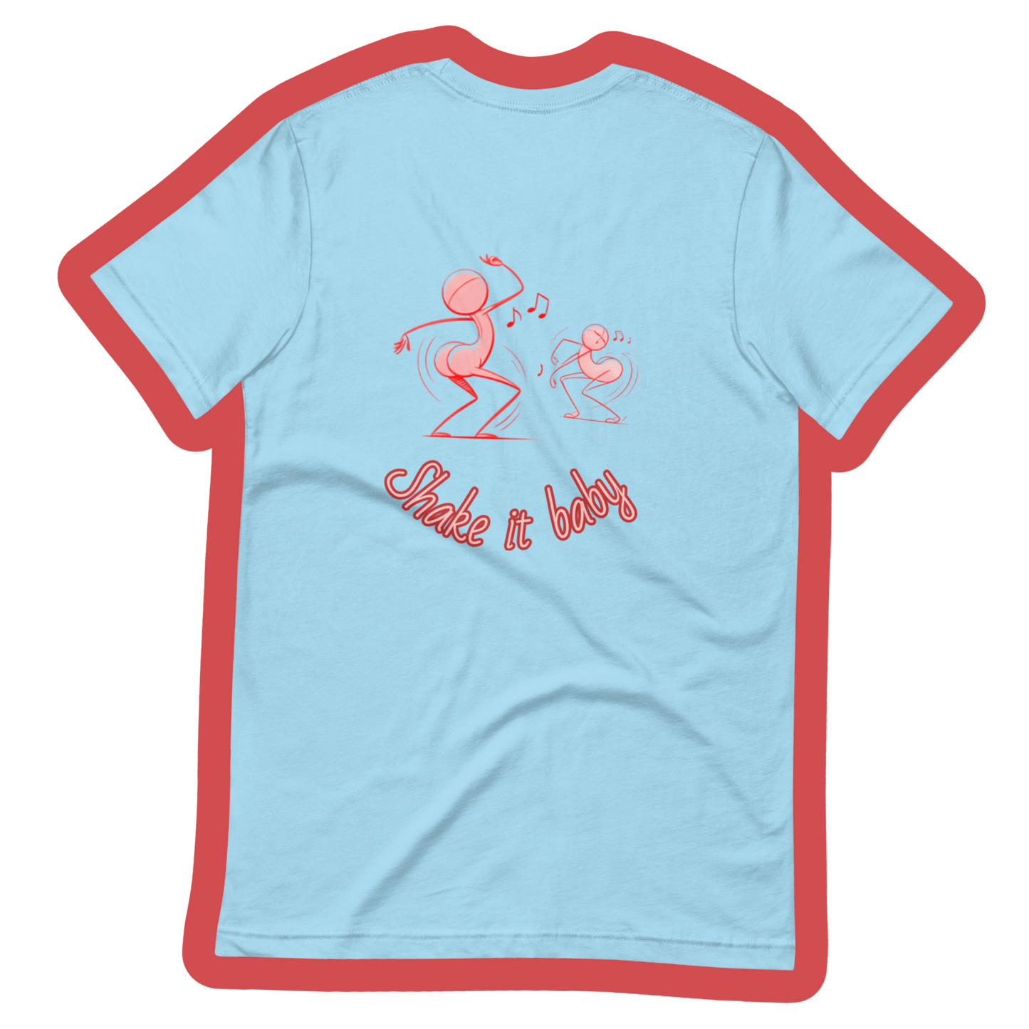 Printed Sky blue tee shirt 